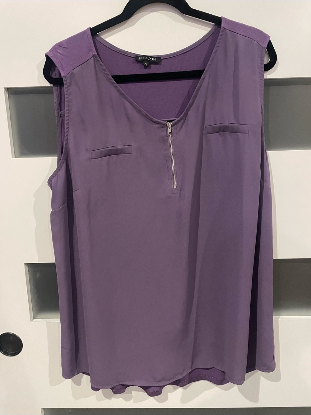 Papermoon Purple Tunic Size 2X Like New